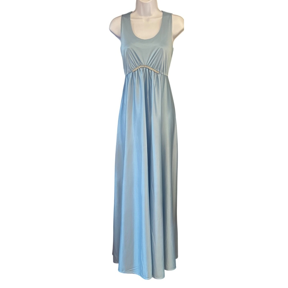 Vintage 70s JCPenney Fashions Maxi Dress Regencycore Old Hollywood Glamour Disco
